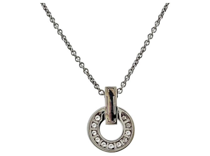 Bulgari Collar Bvlgari Openwork en oro blanco de 18K - vista 3