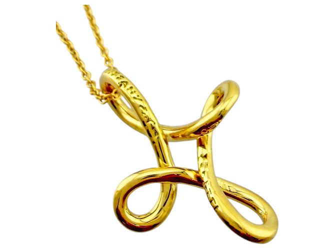 Autre Marque Collana Croce Infinity Tiffany & Co. in Oro Giallo 18K - vista 5