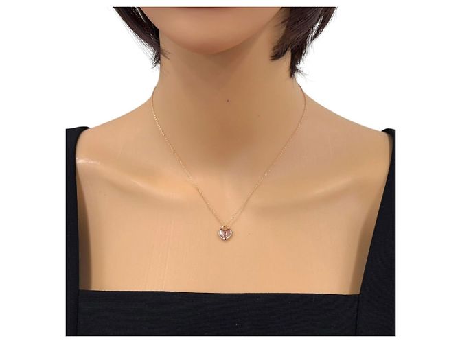 Autre Marque Collana Heart Lock di Tiffany & Co. in oro rosa 18K - vista 2