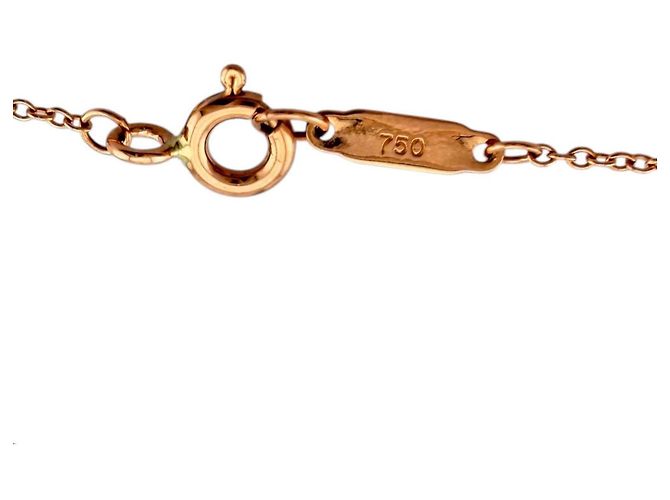 Autre Marque Collana Heart Lock di Tiffany & Co. in oro rosa 18K - vista 7