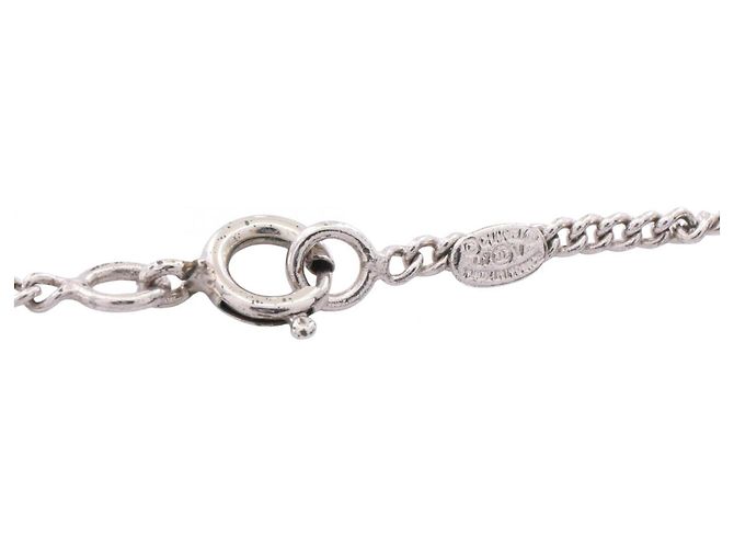 Colar Chanel Coco Mark Prata Cru - vista 3