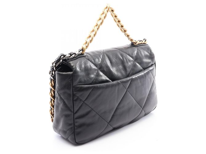 Bolso de hombro Chanel 19 Dixneuf Matelassé Negro - vista 2