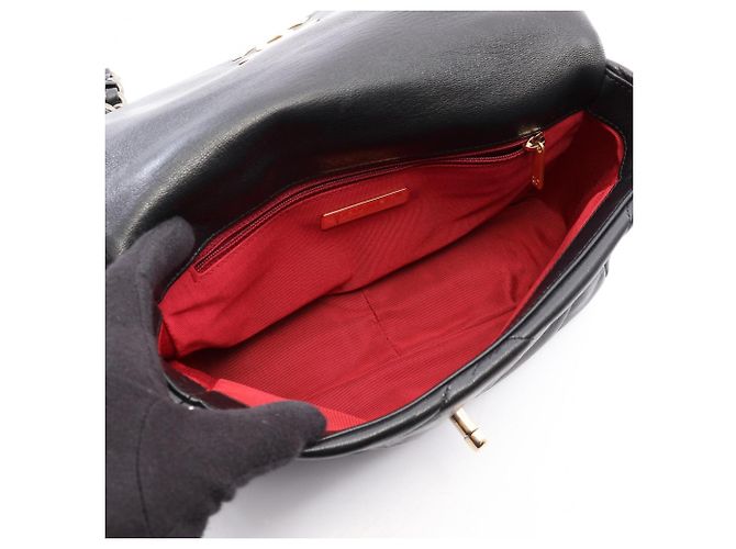 Bolso de hombro Chanel 19 Dixneuf Matelassé Negro - vista 3