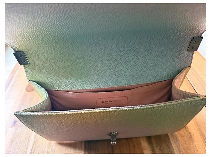 Chanel Boy Medium Regenbogenleder Klapptasche Mehrfarben - Ansicht 5