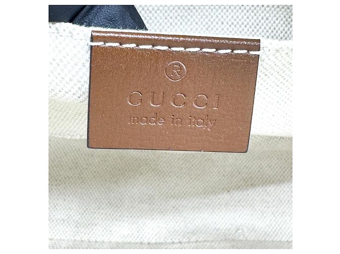 Gucci Horsebit 1955 Top Handle GG Coated Canvas with Leather Mini Marrone - vista 6