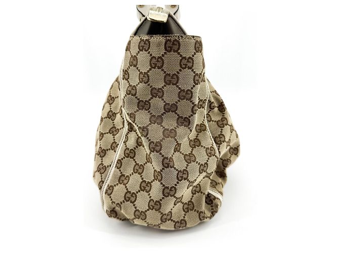 Gucci D-Ring GG Canvas Medium Beige - vista 3