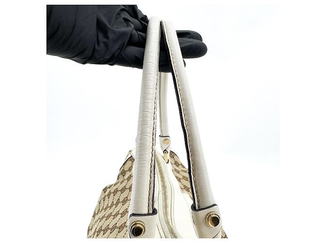 Gucci D-Ring GG Canvas Medium Beige - vista 5