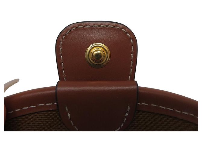 Céline NUOVA BORSA A MANO CELINE MINI BESACE TOILE TRIOMPHE 196702 BORSA A TRACCOLLA Marrone - vista 11