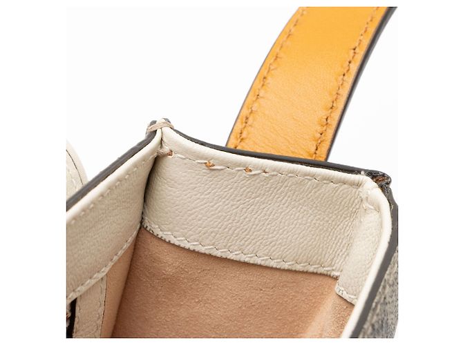 Borsa a tracolla piccola Gucci GG Supreme Padlock Saddle Marrone Beige - vista 10