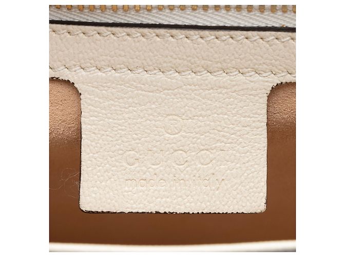 Borsa a tracolla piccola Gucci GG Supreme Padlock Saddle Marrone Beige - vista 7