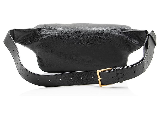 Autre Marque Borsa cintura classica Saint Laurent in pelle di vitello Monogram Cassandre Nero - vista 3