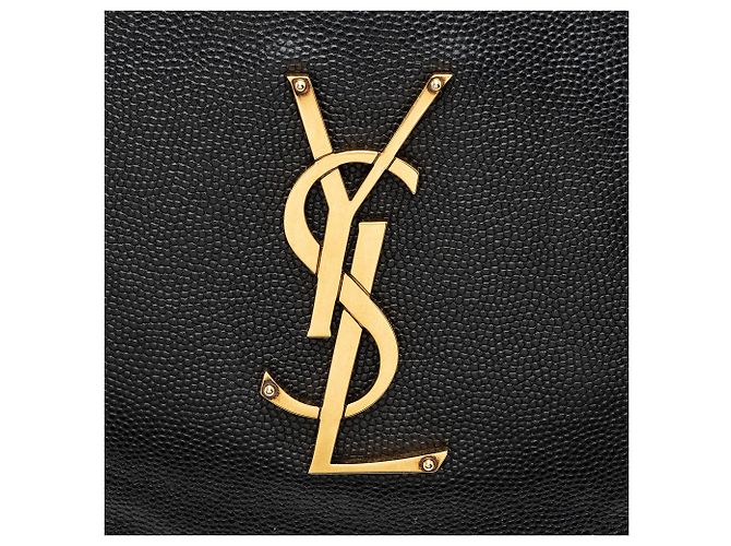 Autre Marque Borsa cintura classica Saint Laurent in pelle di vitello Monogram Cassandre Nero - vista 9