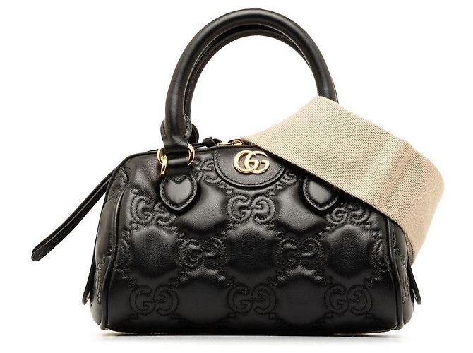 Borsa media Gucci GG Matelassé trapuntata Nero - vista 2