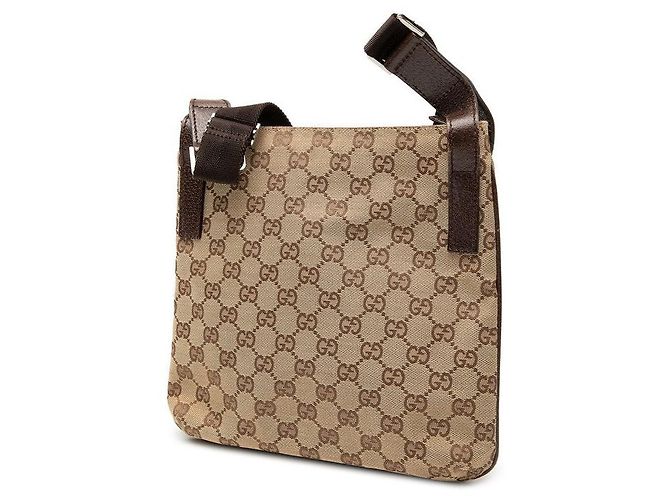 Gucci GG Canvas Crossbody-Tasche Braun Beige - Ansicht 2