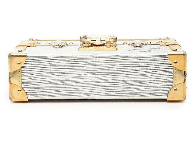 Borsa a tracolla Louis Vuitton Metallic Epi Petite Malle Multicolore - vista 3