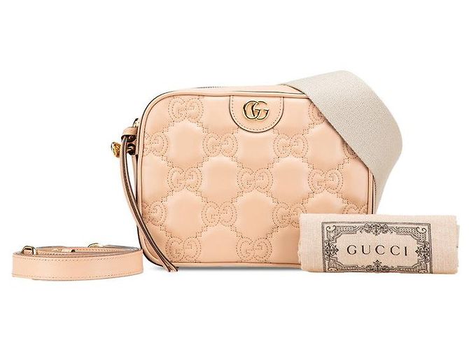 Borsa a tracolla piccola Gucci GG Matelassé Marrone Beige - vista 10