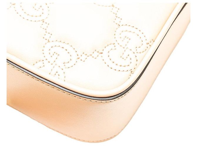 Borsa a tracolla piccola Gucci GG Matelassé Marrone Beige - vista 6