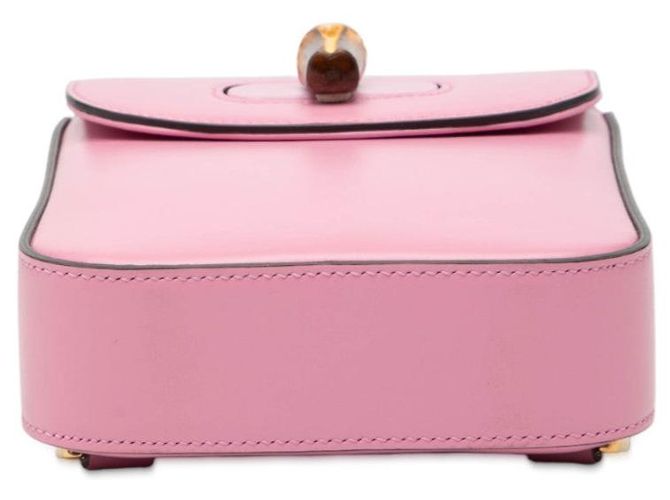 Mini mochila Gucci Bamboo Rosa - vista 3