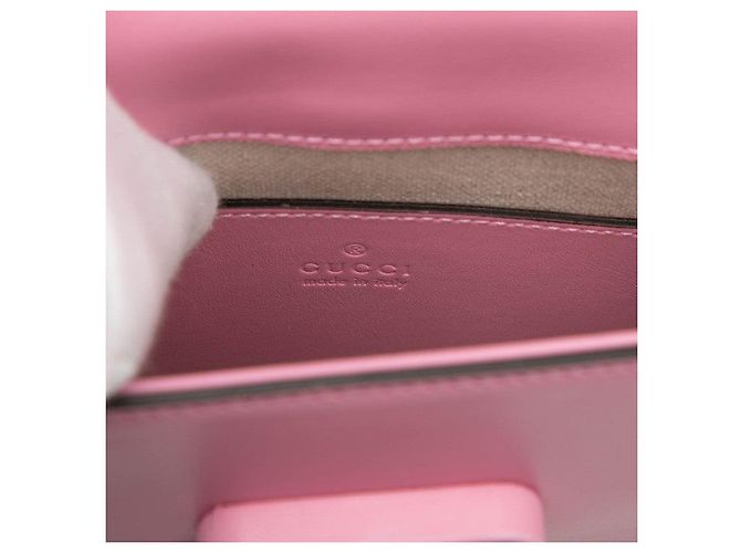 Mini mochila Gucci Bamboo Rosa - vista 5