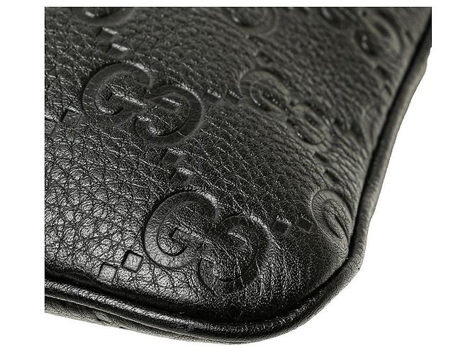 Gucci GG Emblem Medium Chain Handtasche Schwarz - Ansicht 4