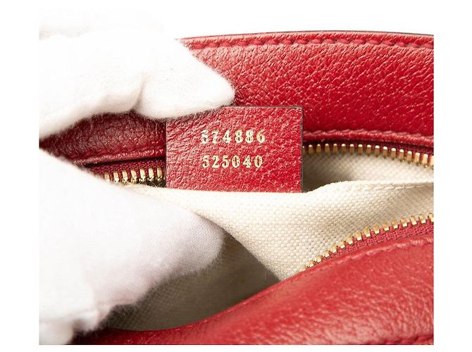 Gucci Mini GG Supreme Schultertasche mit Kette Braun - Ansicht 6