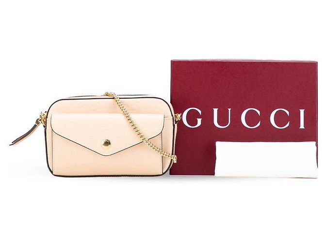 Bolso de hombro Gucci GG Super Mini Castaño Beige - Ansicht 10