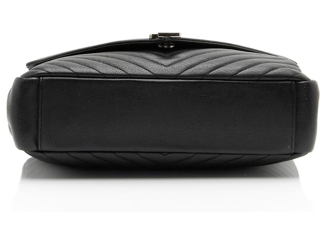 Autre Marque Borsa a tracolla Large College in pelle di vitello matelassé con monogramma Saint Laurent Nero - vista 4