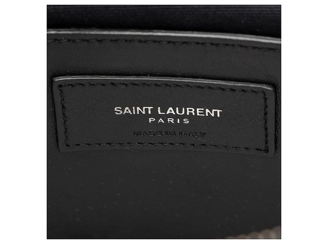 Autre Marque Borsa a tracolla Large College in pelle di vitello matelassé con monogramma Saint Laurent Nero - vista 8