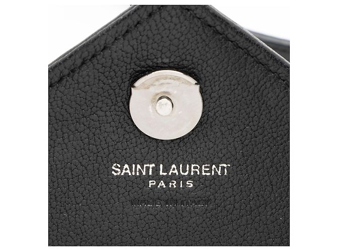 Autre Marque Bolso de hombro mini College de piel de becerro acolchada con monograma Saint Laurent Negro - vista 8