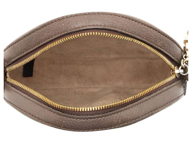Borsa a tracolla mini rotonda Gucci GG Supreme Ophidia Marrone Beige - vista 7
