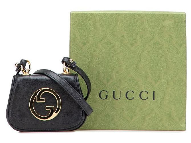 Borsa a tracolla Gucci Blondie Nero - vista 10