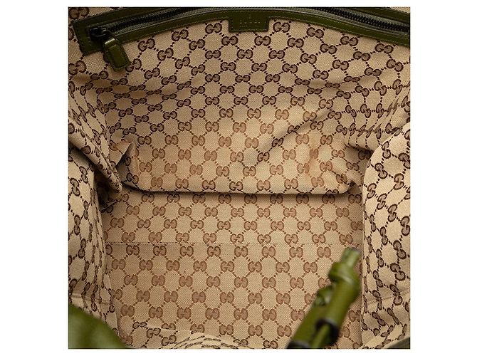 Bolso Tote con Cordón Gucci Double G Verde - vista 5