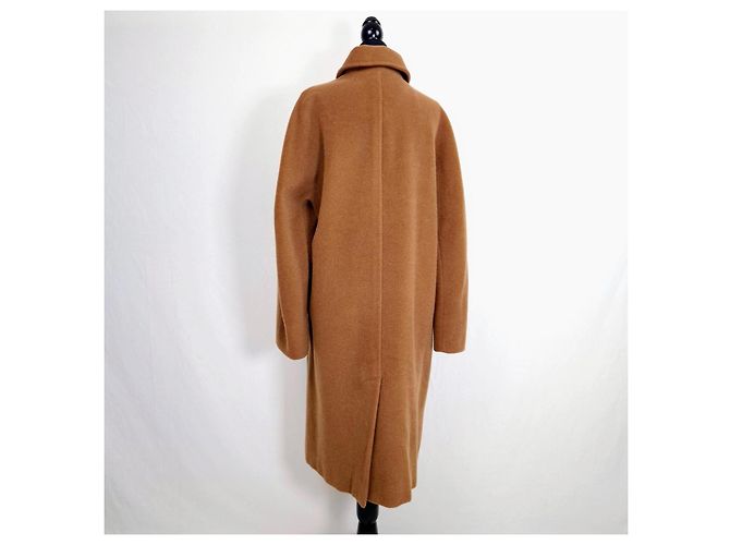 Max Mara Casaco de Lã Virgem Cor Tabaco Marrom - vista 2