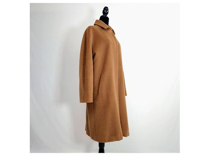 Max Mara Casaco de Lã Virgem Cor Tabaco Marrom - vista 5