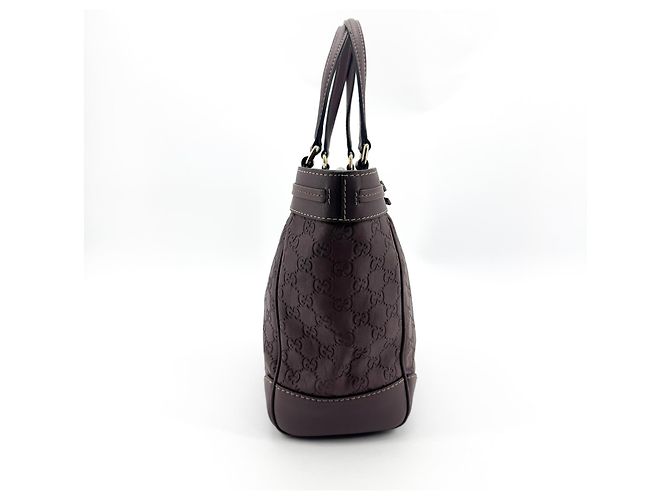 Gucci Mayfair Guccissima Leather Medium Marrone - vista 4