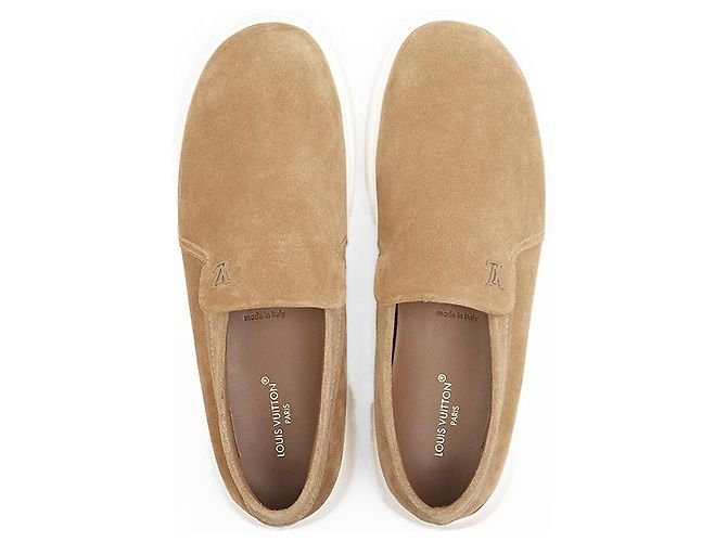 Louis Vuitton Pacific Line Suede Loafer Braun Weiß - Ansicht 3