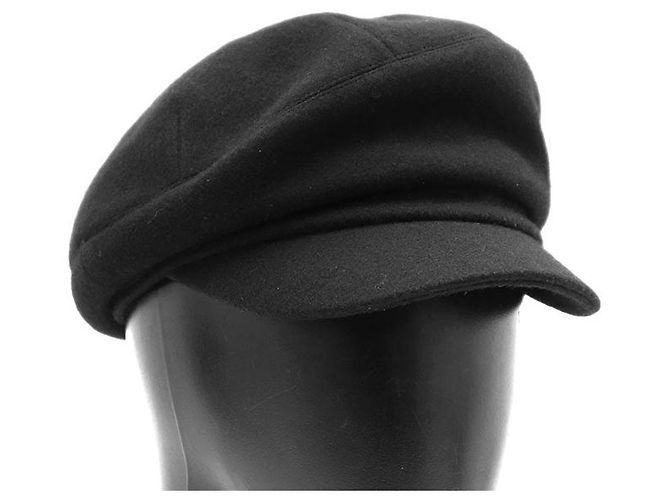 Autre Marque Christian Dior CD Logo Hut aus Wolle und Nylon Schwarz - Ansicht 11