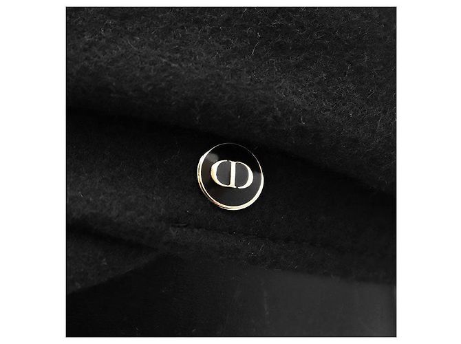 Autre Marque Christian Dior CD Logo Hut aus Wolle und Nylon Schwarz - Ansicht 3