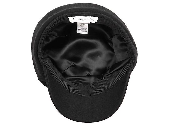 Autre Marque Christian Dior CD Logo Hut aus Wolle und Nylon Schwarz - Ansicht 8