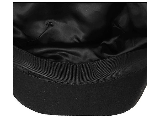 Autre Marque Christian Dior CD Logo Hut aus Wolle und Nylon Schwarz - Ansicht 9