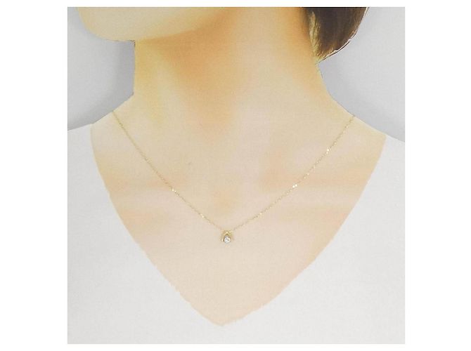 Autre Marque Diamantenhalskette Au750 Golden - Ansicht 6