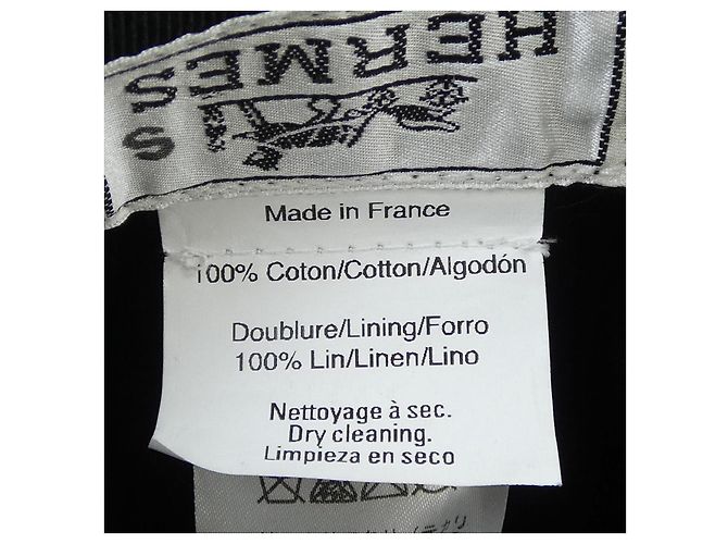 Hermès Hut aus Textil Schwarz Größe 57 - Ansicht 3