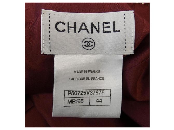 Gonna Chanel Rossa in Cotone Rosso - vista 4