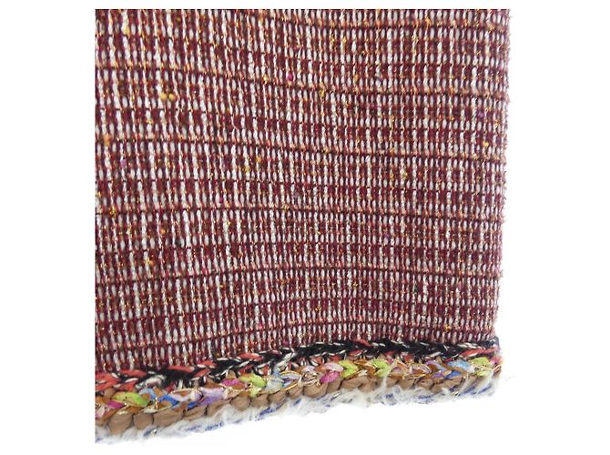 Gonna Chanel Rossa in Cotone Rosso - vista 6