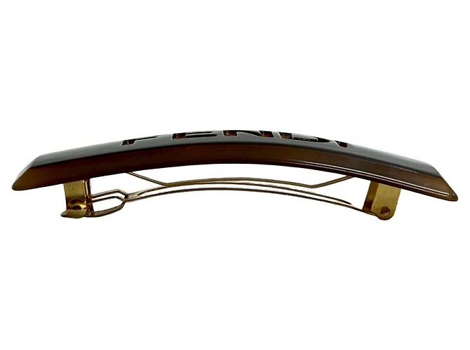 Fendi Barrette Brown Plastic - view 4