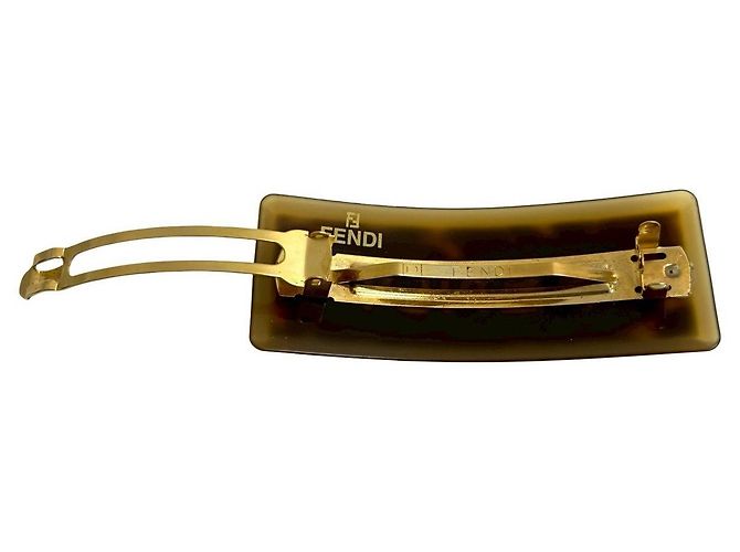 Fendi Barrette Brown Plastic - view 6