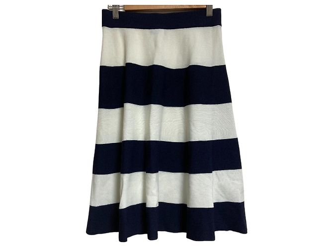 Autre Marque BLUE LABEL CRESTBRIDGE Strickrock mit Streifen Blau - Ansicht 2