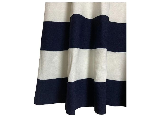 Autre Marque BLUE LABEL CRESTBRIDGE Strickrock mit Streifen Blau - Ansicht 3