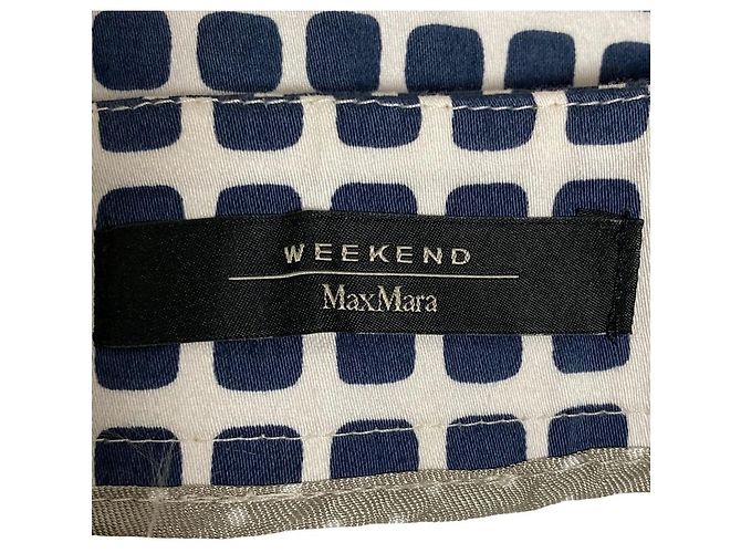 Saia Estampada Max Mara WEEKEND Azul - vista 4