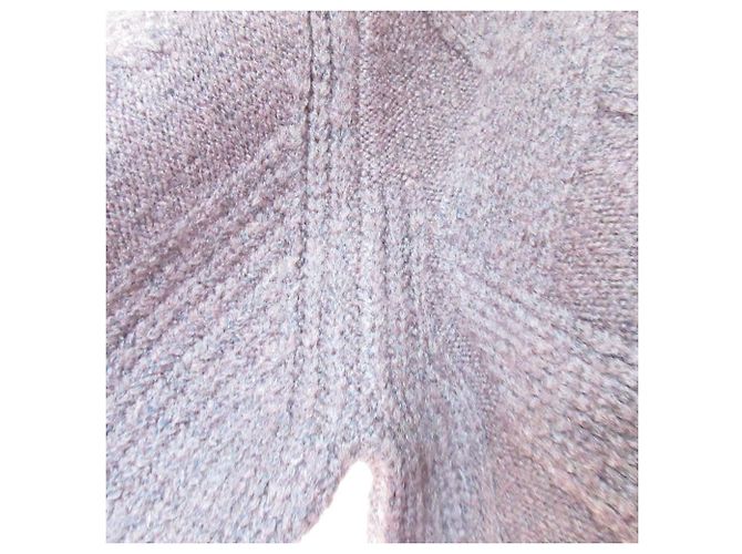 Autre Marque Babylone Cable V-Neck Wool Pullover Brown - view 4